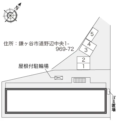 ★手数料０円★鎌ケ谷市道野辺中央１丁目　月極駐車場（LP）